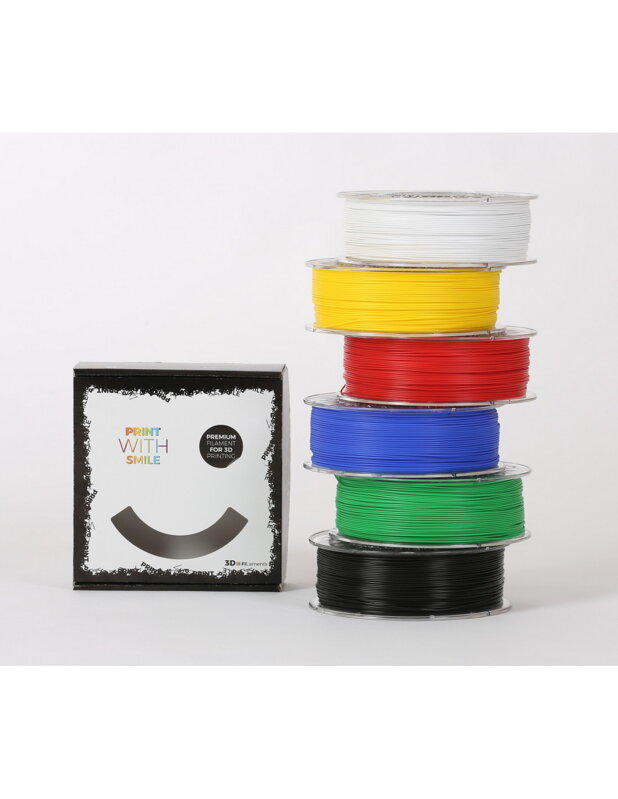 Print with smile - PLA startpack - 1.75 mm - multipack- 6 x 1000 g