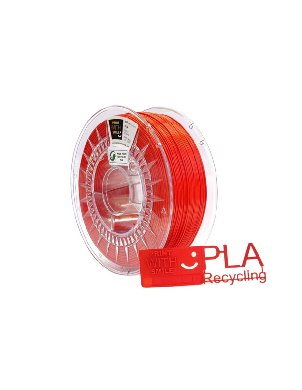 Print with Smile - REC-PLA - 1.75 mm - Just Red - 1000 G