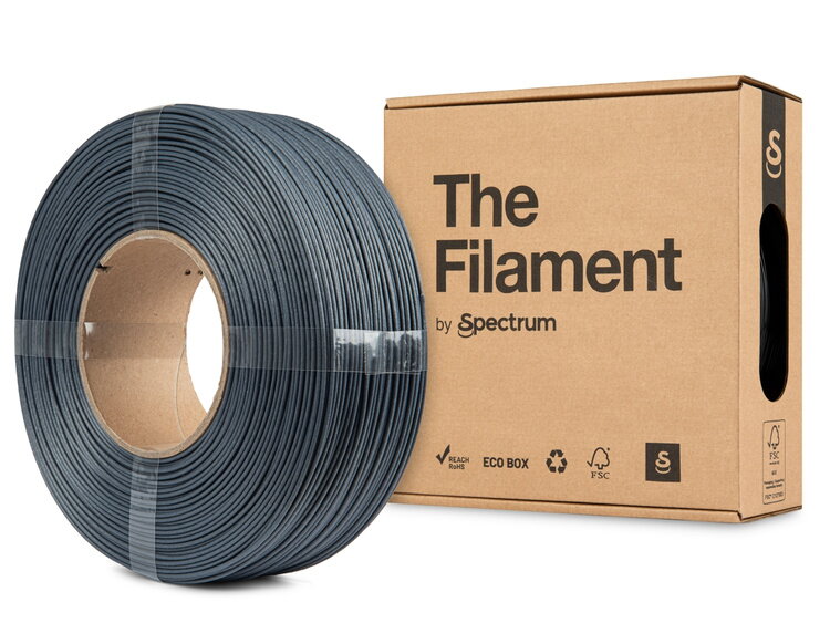 ReFill TheFilament ASA CF ŠEDÁ 1,75 mm 1 kg
