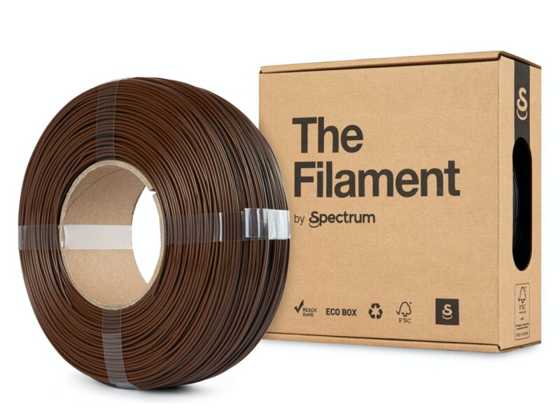 ReFill TheFilament PLA HNĚDÁ "BISON" 1,75 mm 1 kg