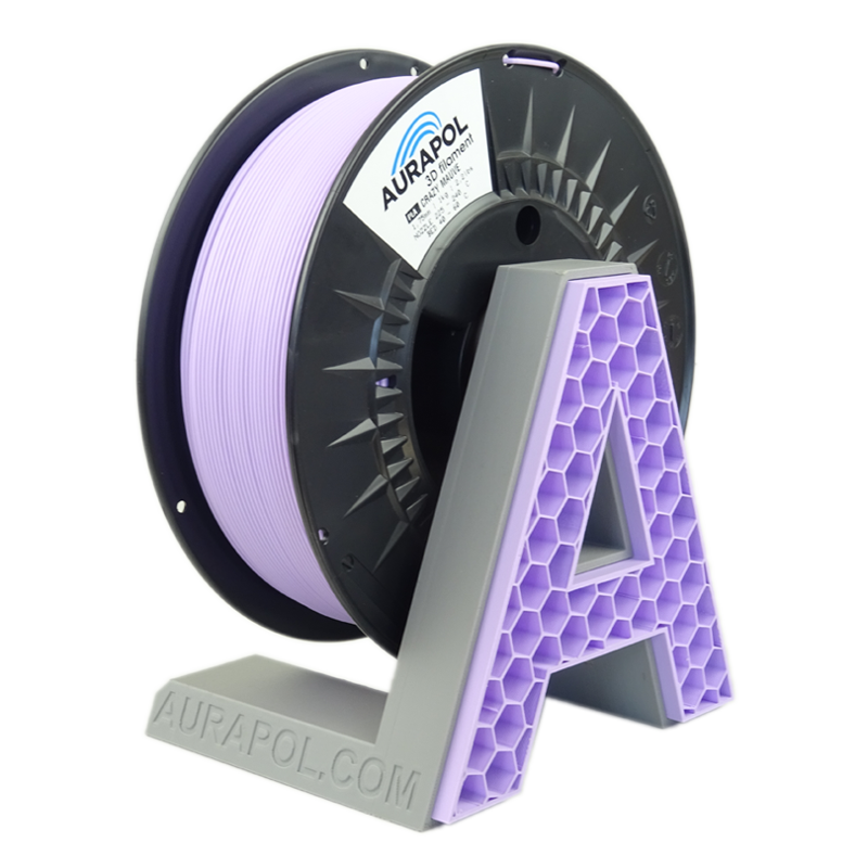 Filament AURAPOL PLA CRAZY MAUVE 1,75 mm 1 kg.