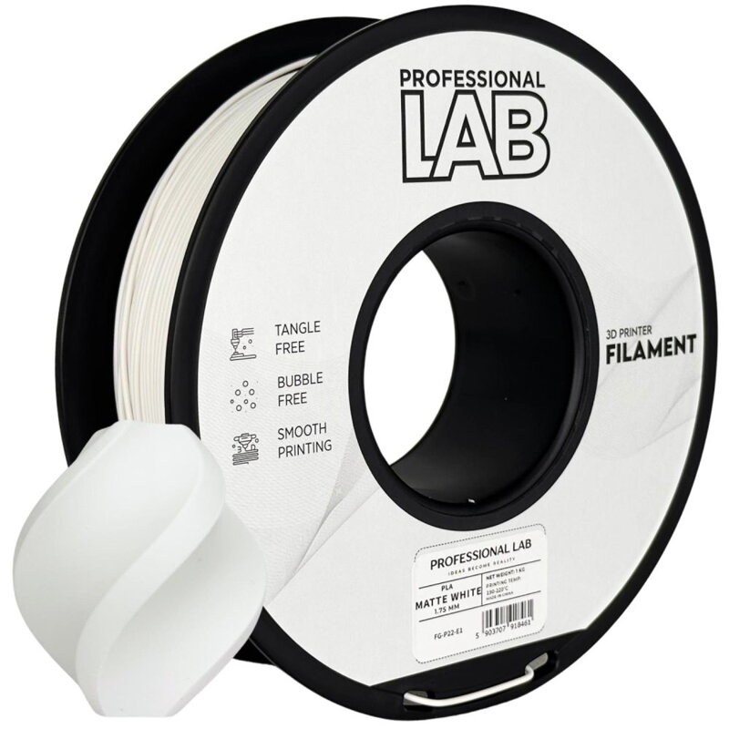 Filament Professional LAB PLA MATTE BÍLÁ 1,75 mm 1 kg