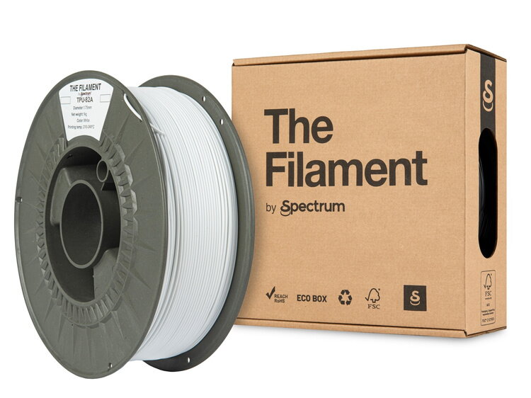 Filament TheFilament TPU-82A BÍLÁ 1,75 mm 1 kg