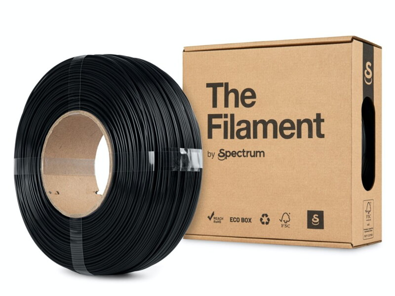 ReFill TheFilament PETG PŮLNOČNÍ ČERNÁ 1,75 mm 1 kg