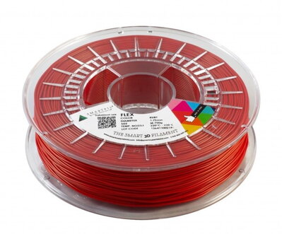 Flex Filament Rubin Red 1.75 mm Smartfil Coil: 0.75 kg