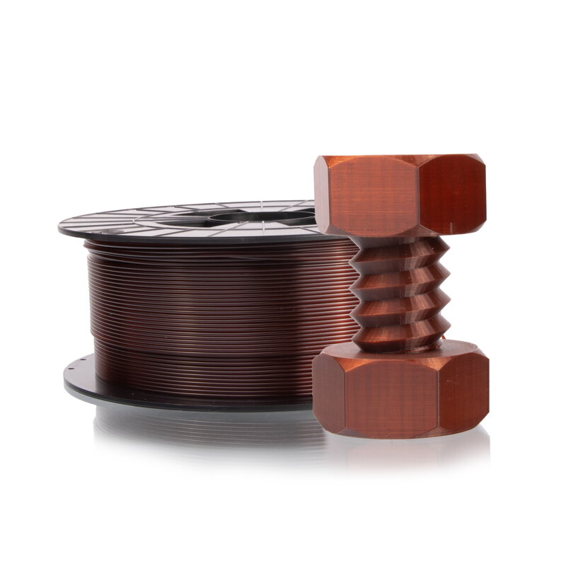 FILAMENT-PM PET-G Press string brown transp 1.75 mm 1 kg Filament pm