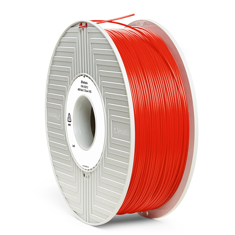 ABS FILAMENT 1.75 mm Red Verbatim 1 kg ABS FILAMENT 1.75 mm Red Verbatim 1 kg