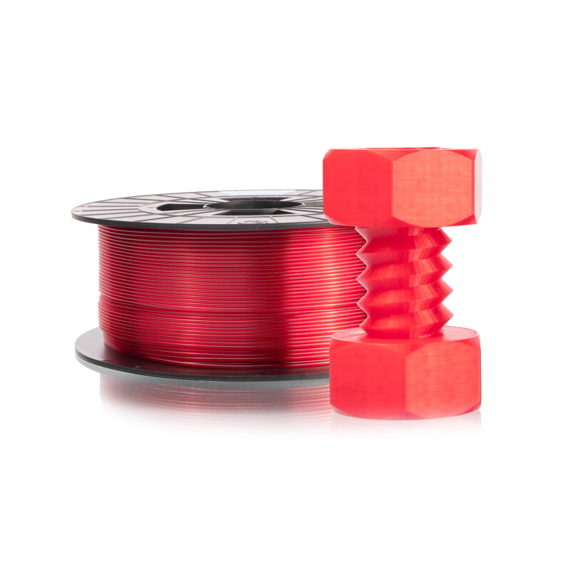 FILAMENT-PM PET-G Press string red transparent 1.75 mm 1 kg Filament pm FILAMENT-PM PET-G Press string red transparent 1.75 mm 1 kg Filament pm